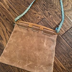 Leather crossbody purse